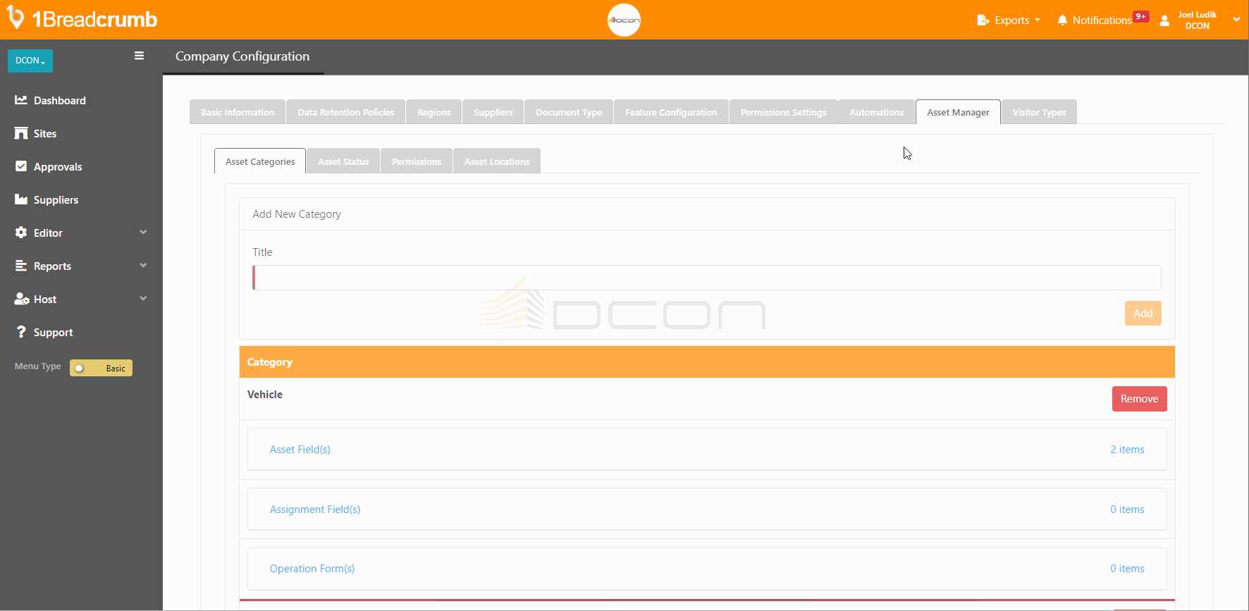 Asset Report Setup - 4