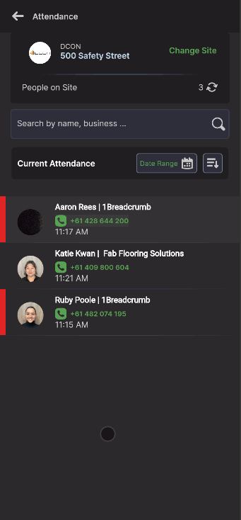 View Live Attendance on your Site
