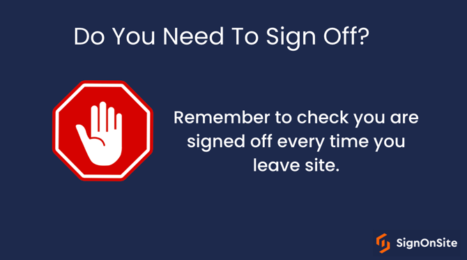 Reminder To Sign Off