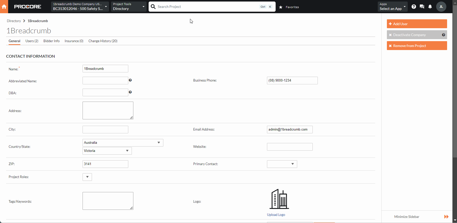 Sync Subcontractors to Breadcrumb