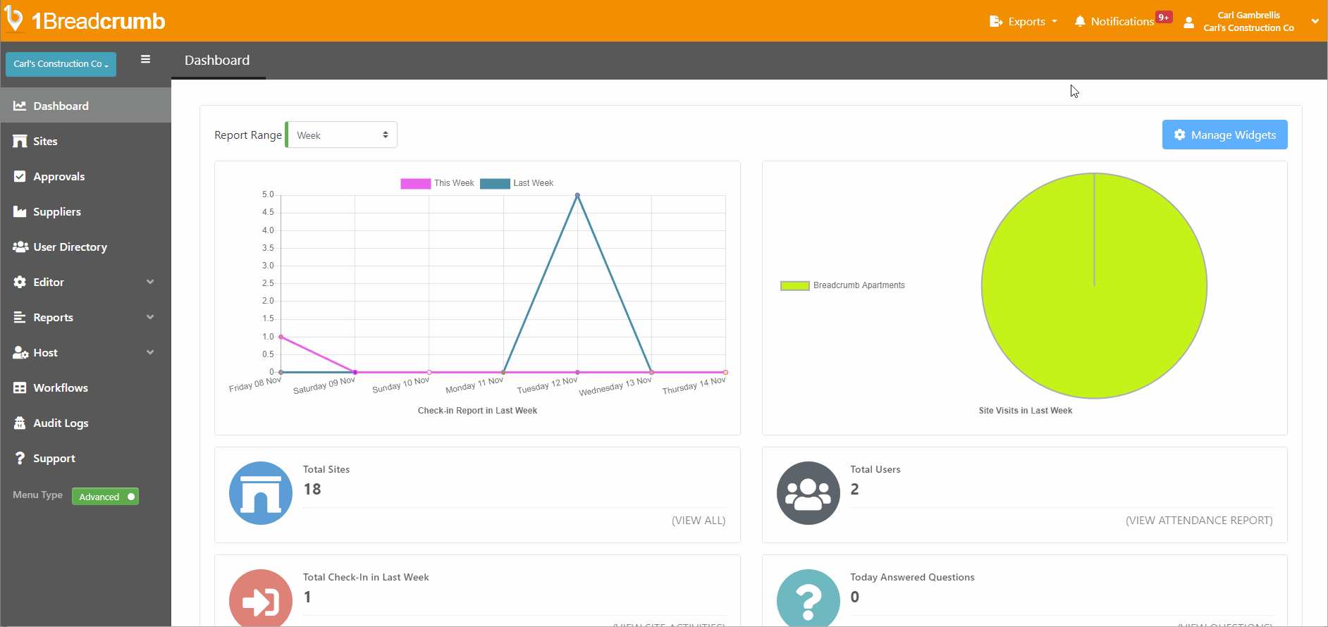 Initial Procore + Breadcrumb Integration (Automatic Project Sync)