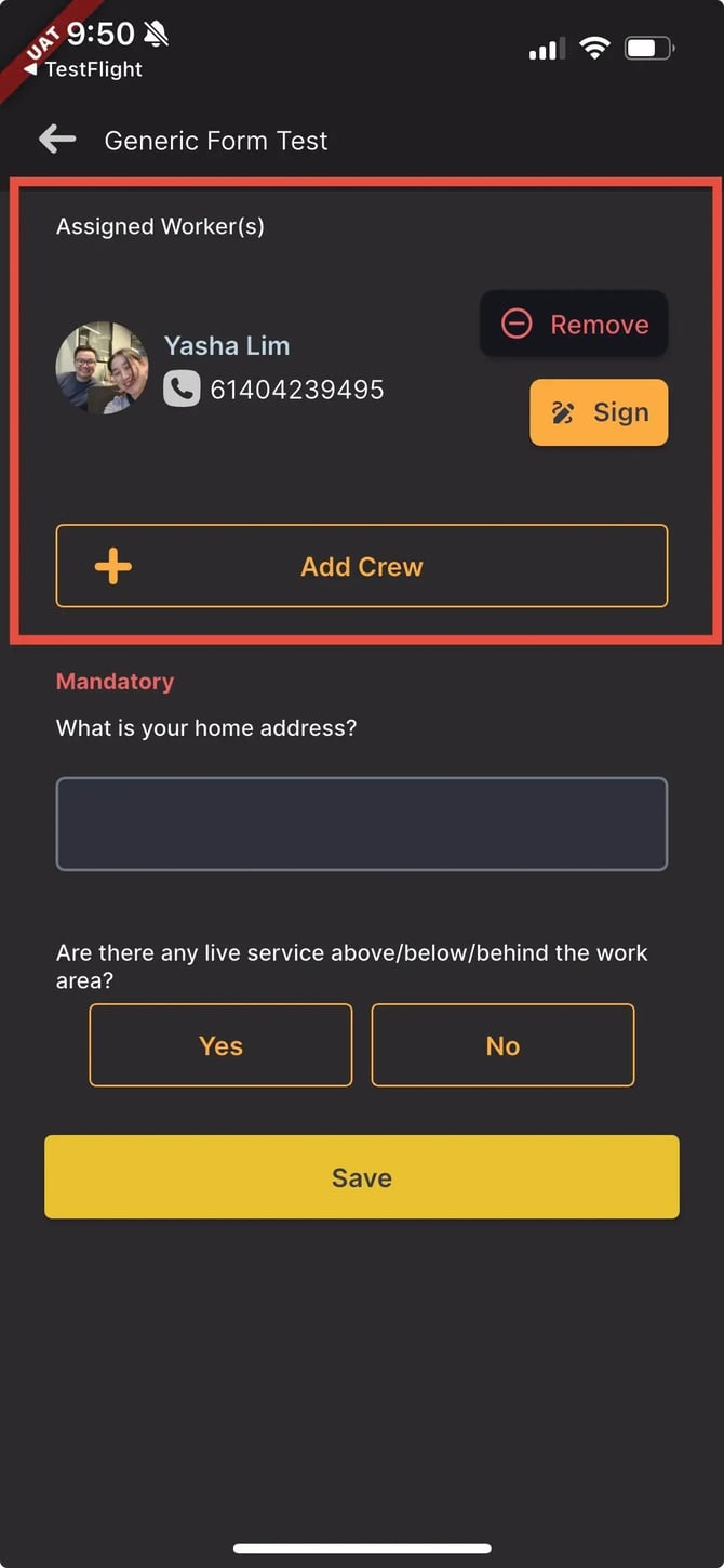 generic form
